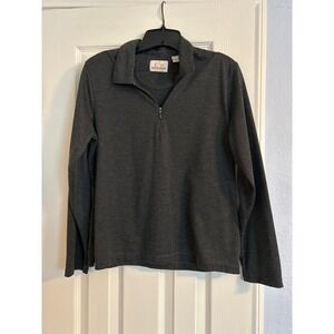 EP Pro Tour Tech Long Sleeve Golf Shirt | Dark Gray Quarter-Zip | Size L